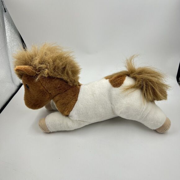 Aurora Plush Flopsie Horse Brown White Stuffed Animal 12” Pony Equestrian - Picture 2 of 8